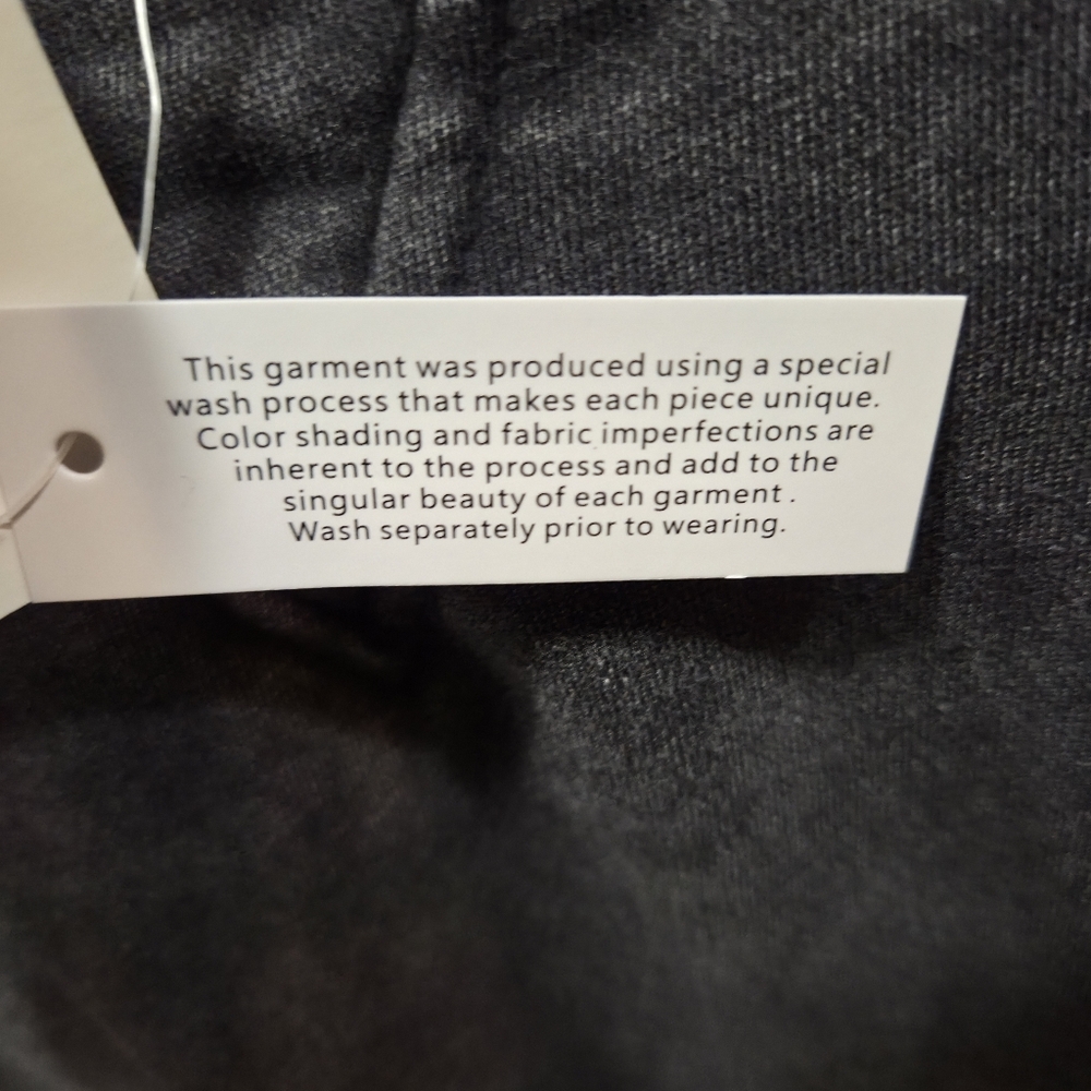 NWTs Vinyl Black Denium Washed Black Sweatshirt - Picture 5 of 6